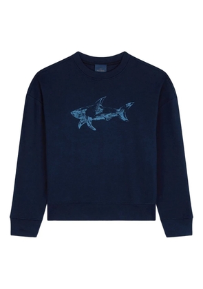 Paul & Shark shark-print sweatshirt - Blue