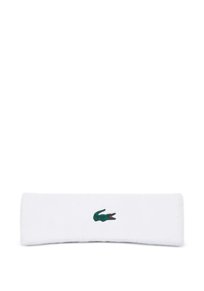 Lacoste logo-detail headband - White