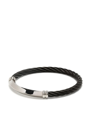 Charriol Better Half logo-engraved bracelet - Black