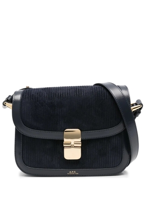 A.P.C. small Grace shoulder bag - Blue