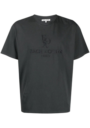Each X Other logo-embroidered cotton T-shirt - Blue