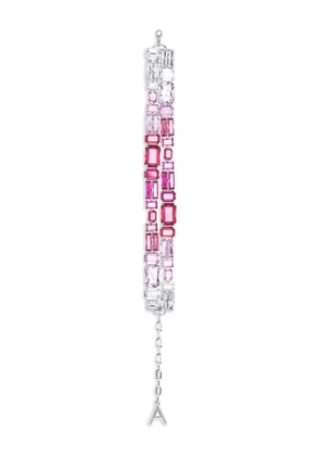 AREA crystal cluster choker necklace - Pink