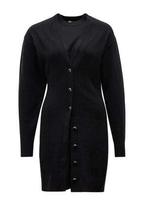 Rabanne button-embellished chain-detail mini dress - Black