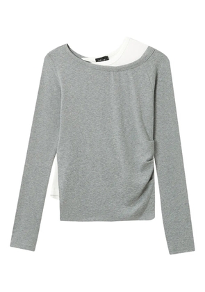 tout a coup layered long-sleeve top - Grey