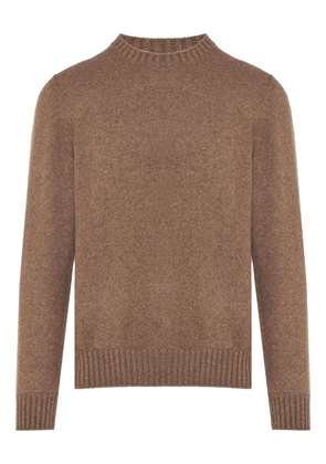 Barba crew-neck cashmere sweater - Brown
