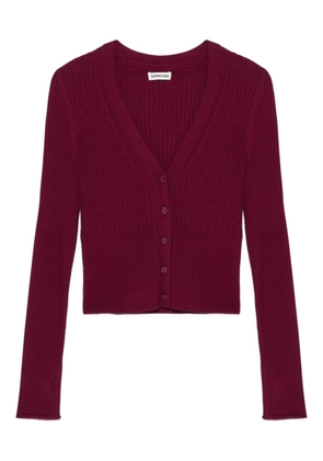 Simkhai Ailany ribbed cardigan - Red