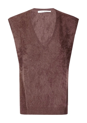 absolut cashmere Miriam V-neck cashmere vest - Brown