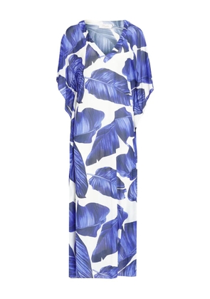 Brigitte graphic-print kaftan - Purple