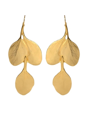Kenneth Jay Lane Leaf earrings - Gold