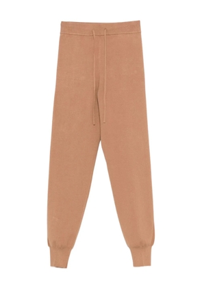 TWINSET drawstring-cuffed trousers - Brown