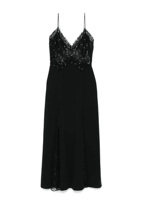 NISSA sequin-embellished midi dress - Black