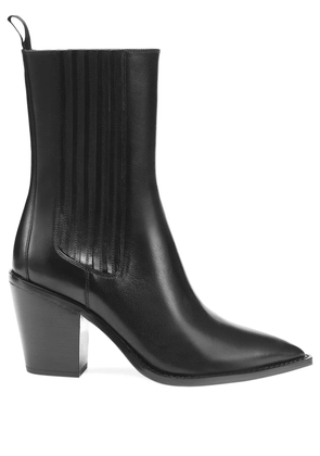 POTAMY leather Chelsea boots - Black
