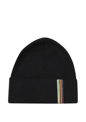Paul Smith Signature Stripe beanie hat - Black
