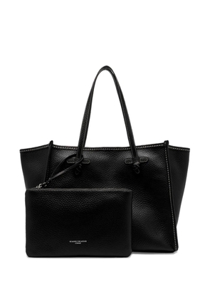 GIANNI CHIARINI knotted leather tote bag - Black