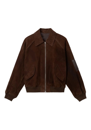 Juun.J zip pocket suede jacket - Brown