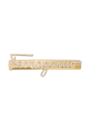 Ferragamo rhinestone-embellished hair clip - Gold