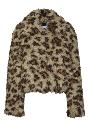 MSGM leopard-print jacket - Brown