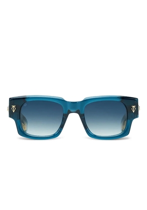 T Henri Eyewear Dusenberg diamond-detail rectangle sunglasses - Blue