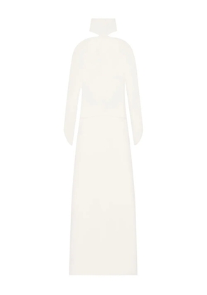 Courrèges asymmetric shoulder-detail dress - White