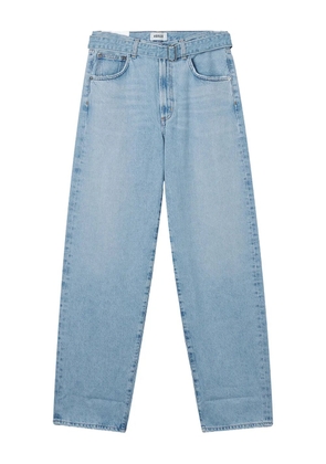 AGOLDE belted cuffed jeans - Blue