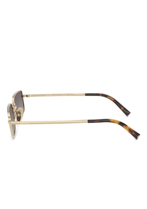 Prada Eyewear rectangular-frame sunglasses - Gold