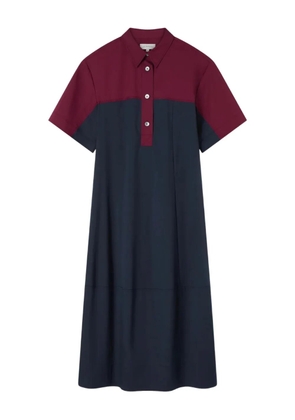 Lee Mathews colour-block short-sleeved mini dress - Blue