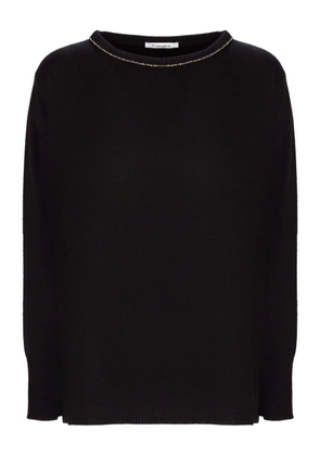Kangra embellished-neck sweater - Black