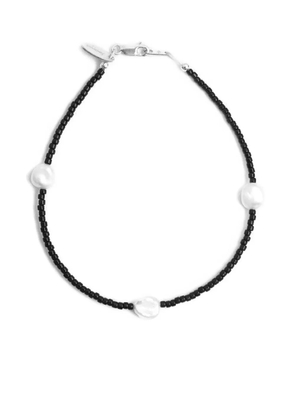 Santangelo beaded pearl bracelet - Black