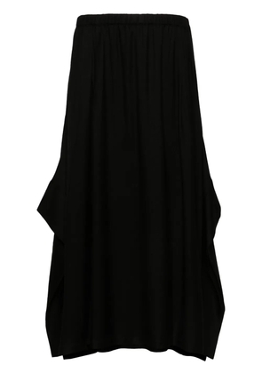 Yohji Yamamoto R-Cuff midi skirt - Black