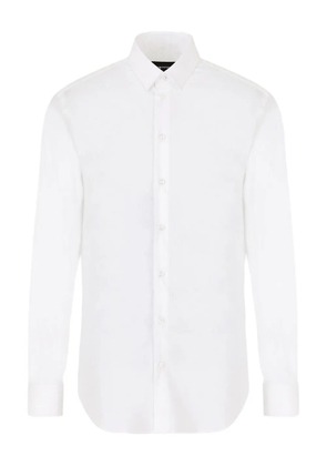 Emporio Armani long-sleeve buttoned shirt - White