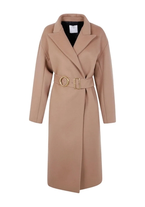 Mantu belted wool coat - Brown