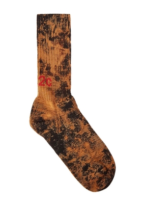 032c tie-dye logo socks - Black