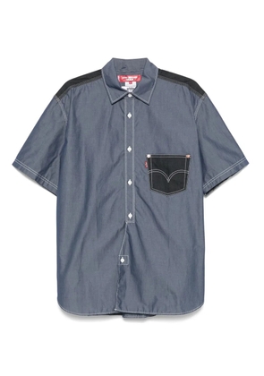 Junya Watanabe MAN pocket-detail shirt - Blue