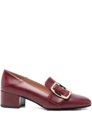 Bally 40mm buckle heeled pumps - Red