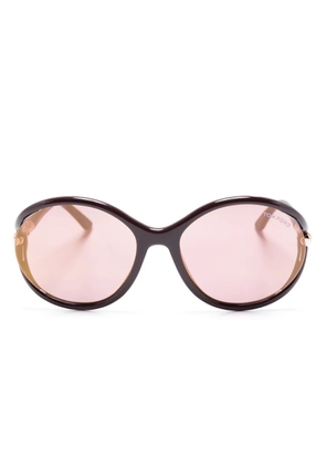 TOM FORD Eyewear oversized-frame tinted sunglasses - Red