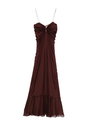 Raquel Diniz ruffle-hem maxi dress - Red