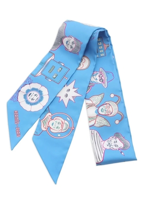 Hermès Pre-Owned 2020 Dress Code twilly scarf - Blue