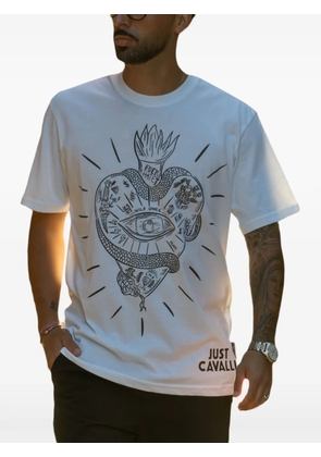 Just Cavalli graphic-printed T-shirt - White