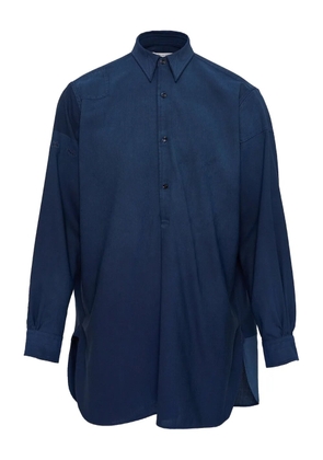 Maison Margiela long-sleeved panelled shirt - Blue