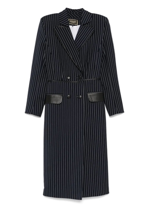 MITILIANE COUTURE pinstriped coat - Blue