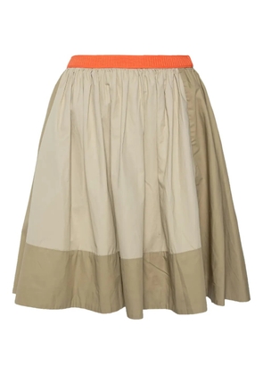 Chloé Pre-Owned panelled mini skirt - Neutrals