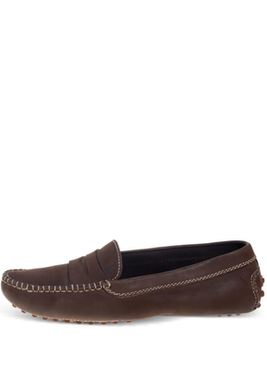 Tod's Vintage pre-owned suede loafers - Brown