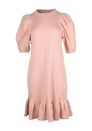 Ulla Johnson puff-sleeve frill-hem dress - Pink