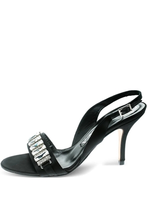 Gina 85mm crystal-embellished sandals - Black