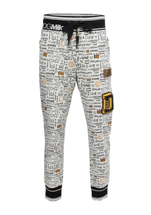 Dolce & Gabbana Pre-Owned all-over printed track pants - White