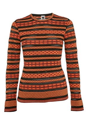 Missoni Pre-Owned 2024 patterned-jacquard T-shirt - Orange