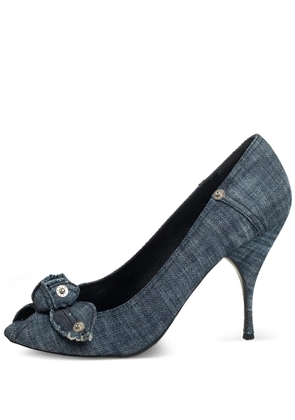 Miu Miu Pre-Owned 110mm denim pumps - Blue