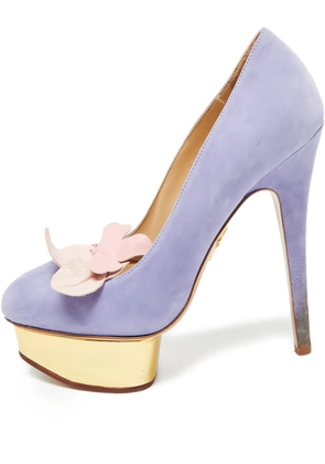 Charlotte Olympia 140mm Dolly leather pumps - Purple
