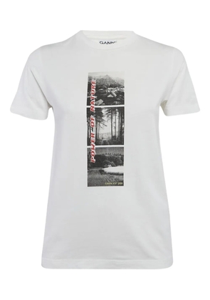 GANNI pre-owned cotton T-shirt - White