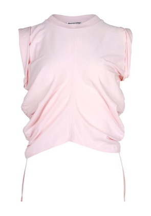 Pre-Owned Alexander Wang round-neck drawstring top - Pink